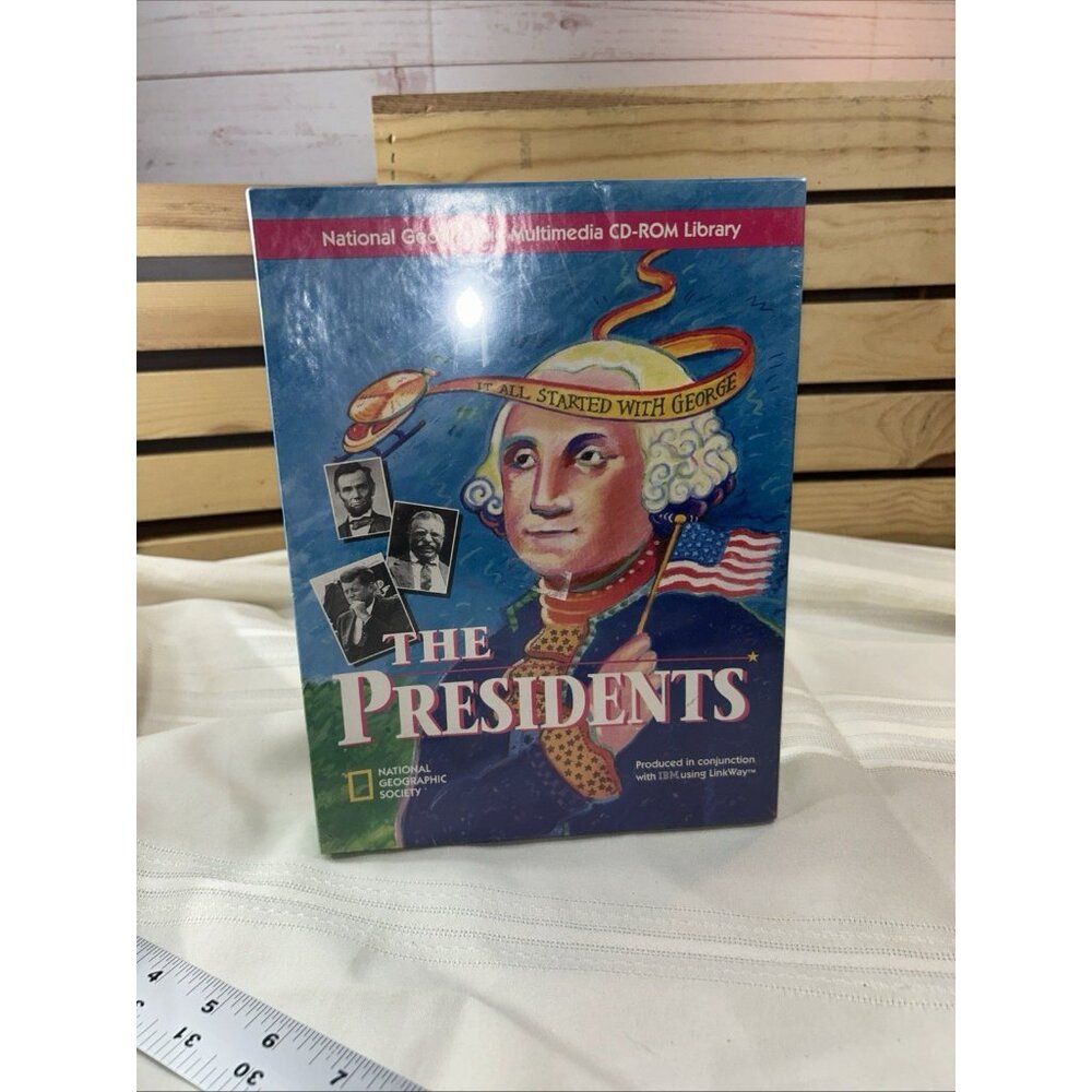 National Geographic Multimedia CD ROM The Presidents It All Started With George